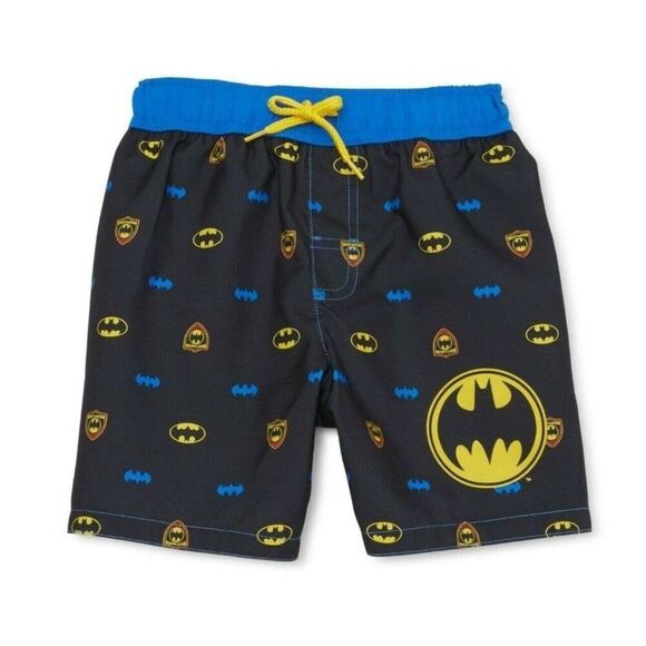 Batman Baby Toddler Boy Swim Trunks New With Tags Size 12 Months Dreamwave - Picture 1 of 3